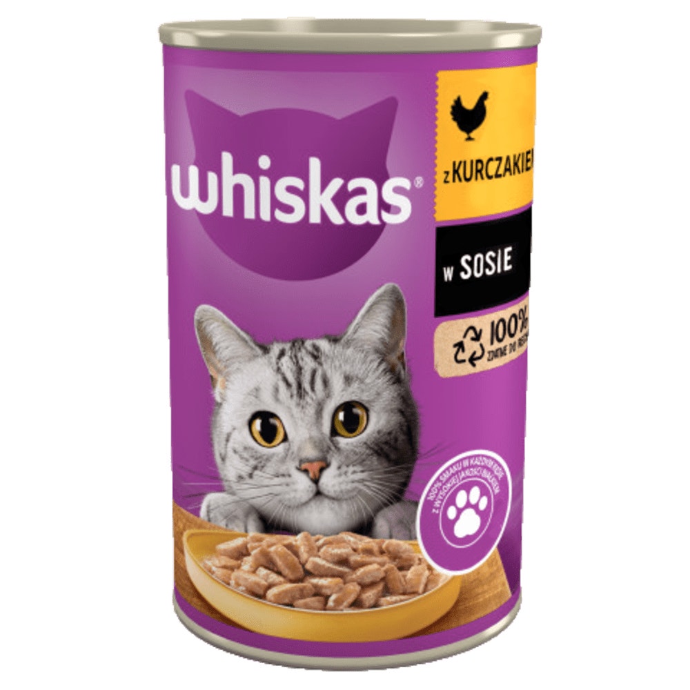 WHISKAS® Mokra karma z Kurczakiem w sosie 400g - 1