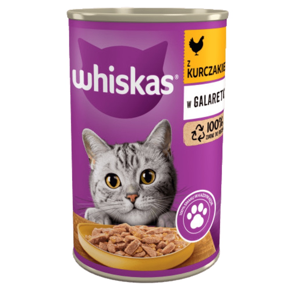 WHISKAS® Mokra karma z Kurczakiem w galaretce 400g​ - 1