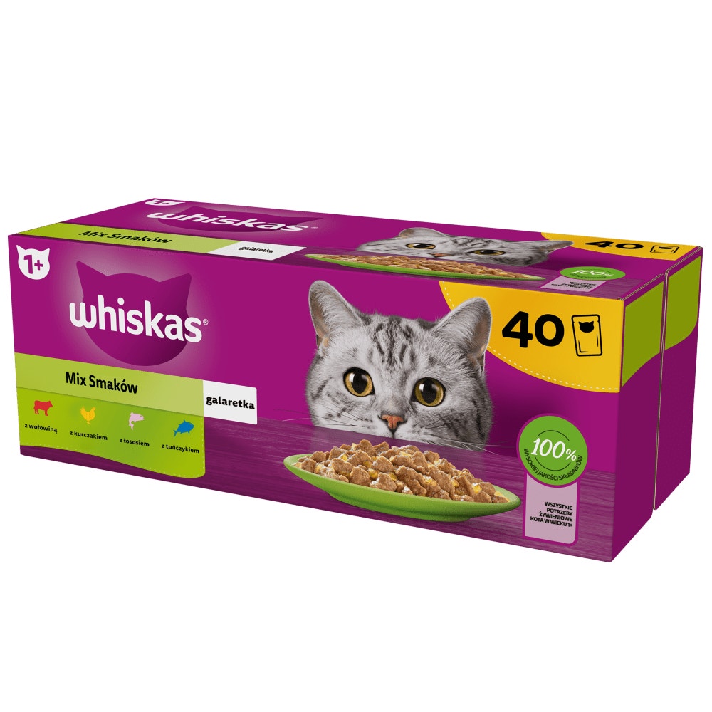 WHISKAS® Wybór Dań w galaretce 40 x 85g - 1