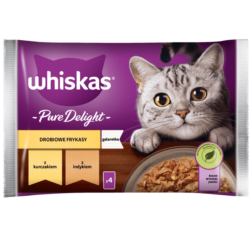 WHISKAS® Pure Delight Drobiowe Frykasy w galaretce 4 & 6 x 85g - 1