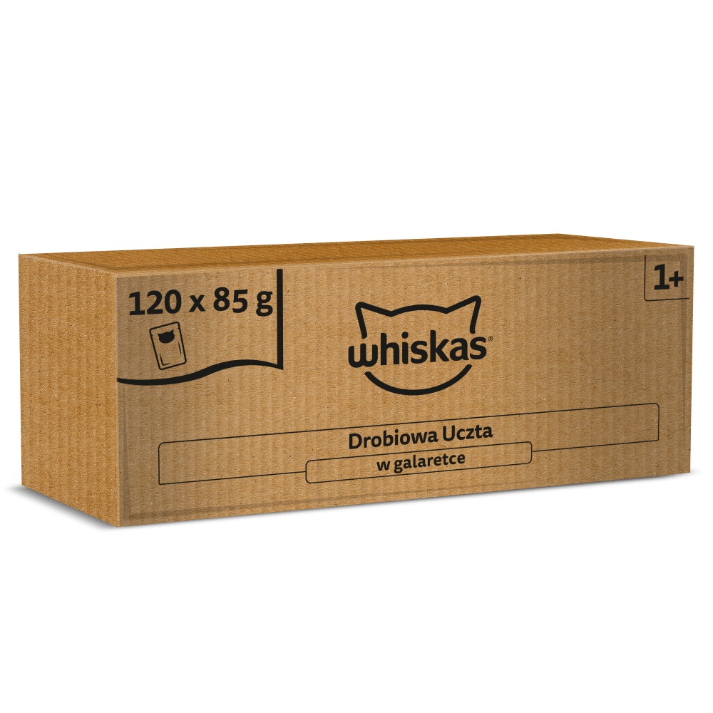 WHISKAS® Karma mokra Drobiowa Uczta w galaretce, 120 x 85 g - 1